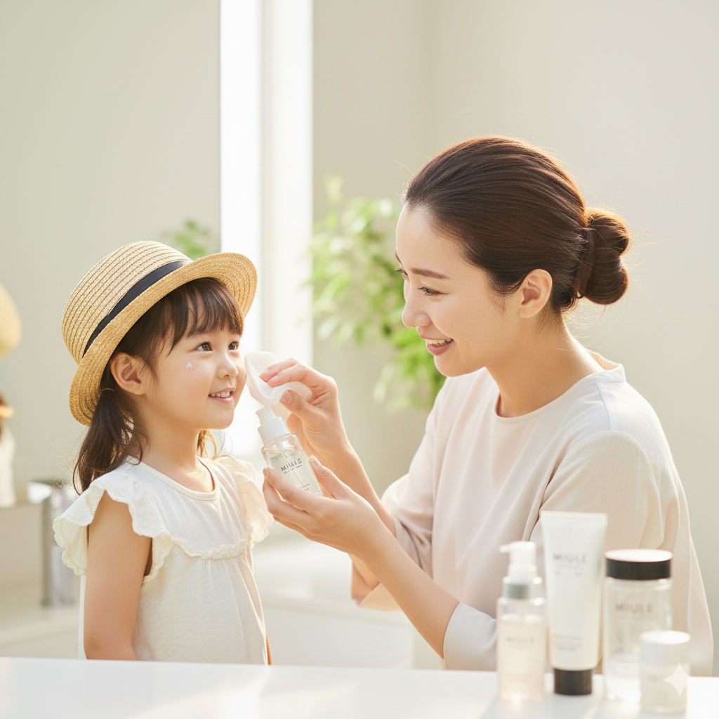 子供のメイク・日焼け止め、どう落とす？肌荒れを防ぐプロ直伝の「シンプル・オイルオフ」術